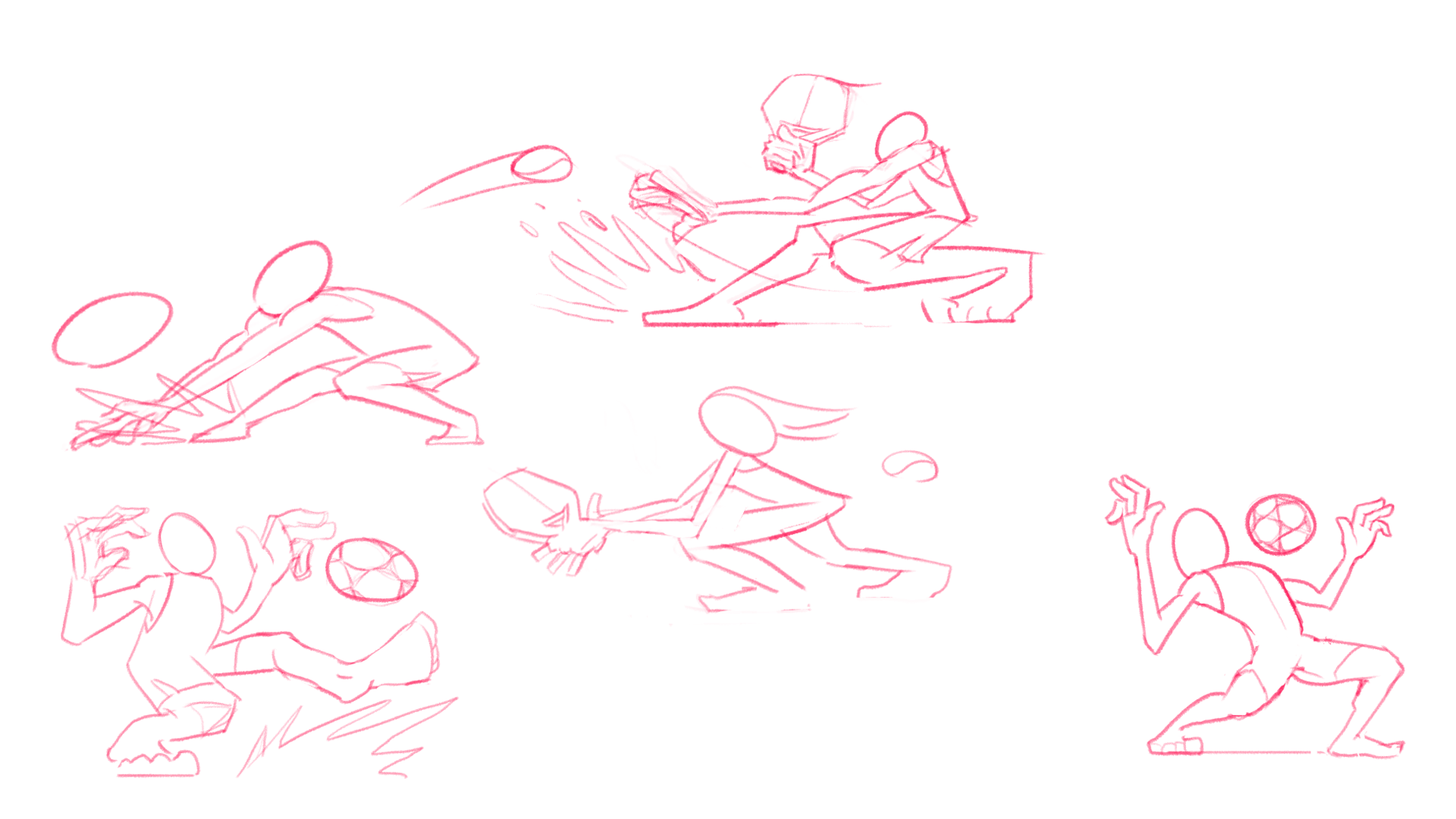 Sketches of the players