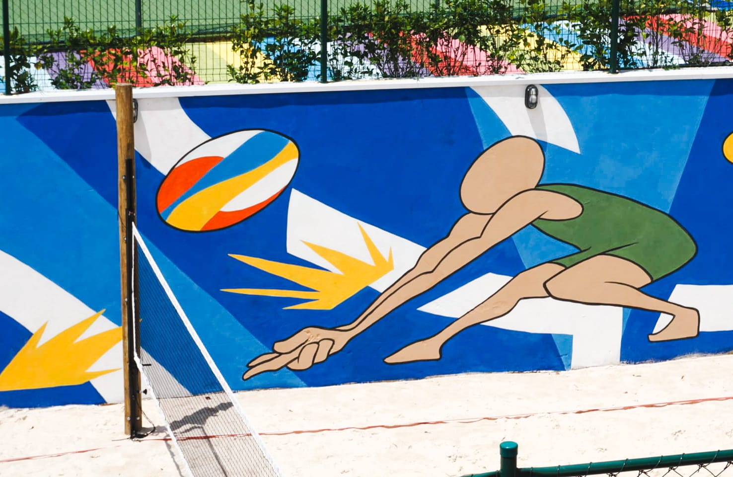 Sand Sports mural, Swiss Park, Campinas