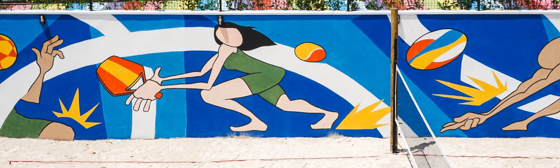 Sand Sports mural, Swiss Park, Campinas