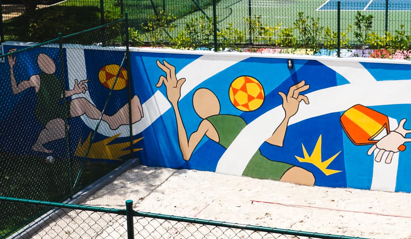 Sand Sports mural, Swiss Park, Campinas
