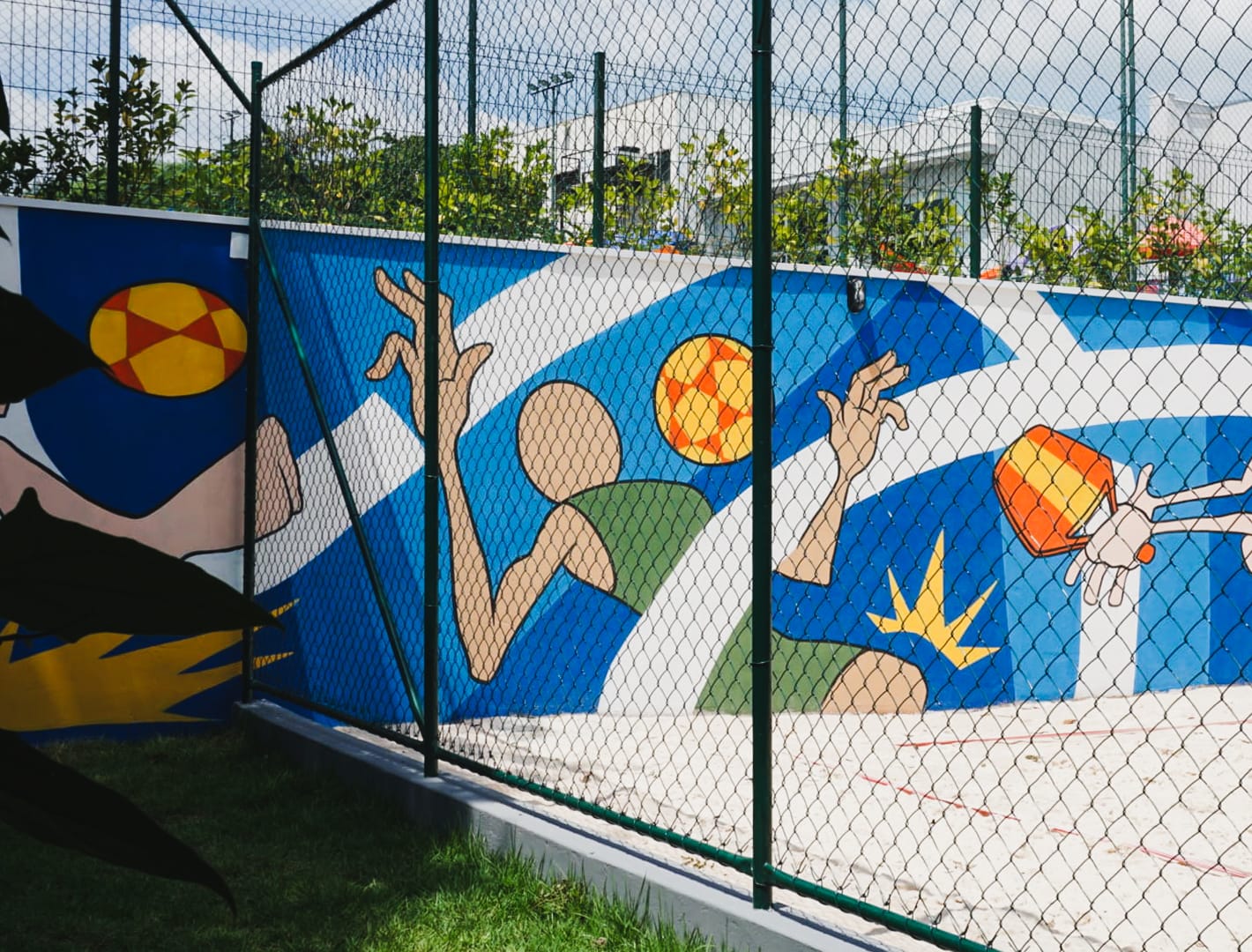 Sand Sports mural, Swiss Park, Campinas